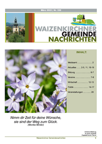 Waizenkirchner Gemeindenachrichten Nr. 330