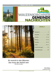 Waizenkirchner Gemeindenachrichten Nr. 334