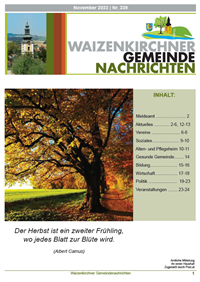 Waizenkirchner Gemeindenachrichten Nr. 339